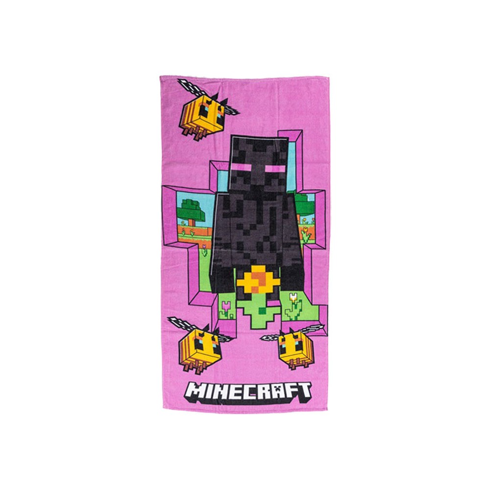 Minecraft Cherry Grove bath towel, beach towel 70x140cm