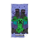 Minecraft Purple bath towel, beach towel 70x140cm