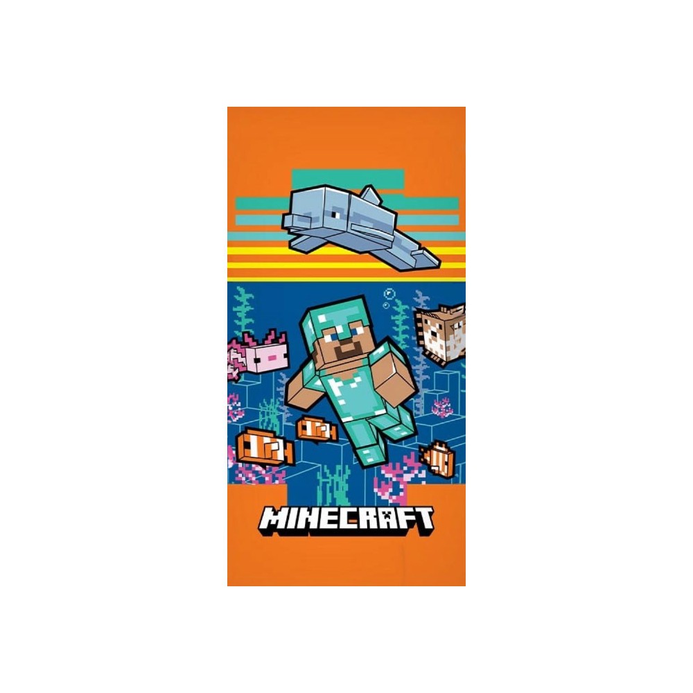 Minecraft Summer Crew bath towel, beach towel 70x140cm