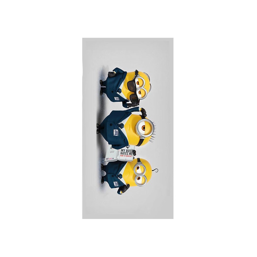 Minions Not-So-Secret Agents bath towel, beach towel 70x140cm