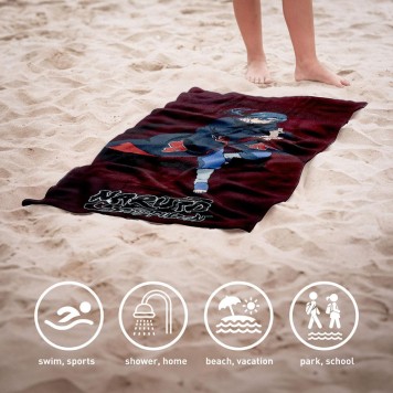 Naruto Itachi bath towel, beach towel 70x140cm (Fast Dry)