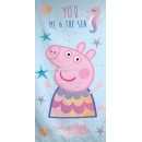 Peppa Pig & the Sea bath towel, beach towel 70x140cm