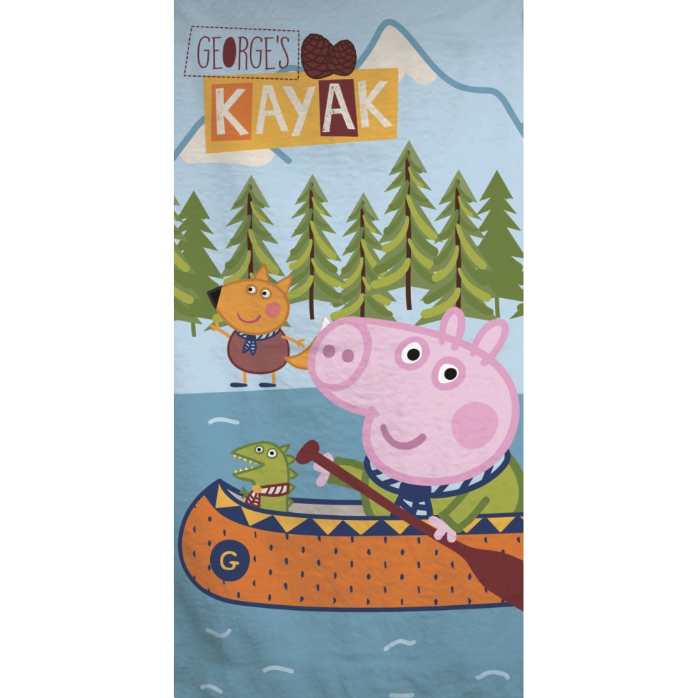 Peppa Pig Kayak bath towel, beach towel 70x140cm