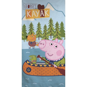 Peppa Pig Kayak bath towel, beach towel 70x140cm