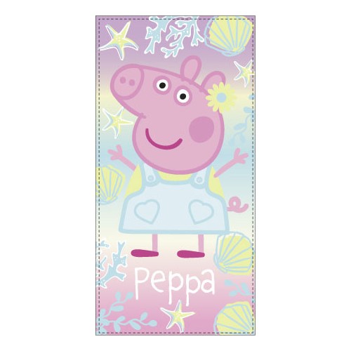 Peppa Pig Shell bath towel, beach towel 70x140cm (Fast Dry)
