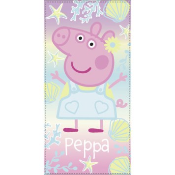 Peppa Pig Shell bath towel, beach towel 70x140cm (Fast Dry)