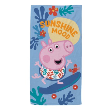 Peppa Pig Skateboard bath towel, beach towel 70x140cm (fast dry)