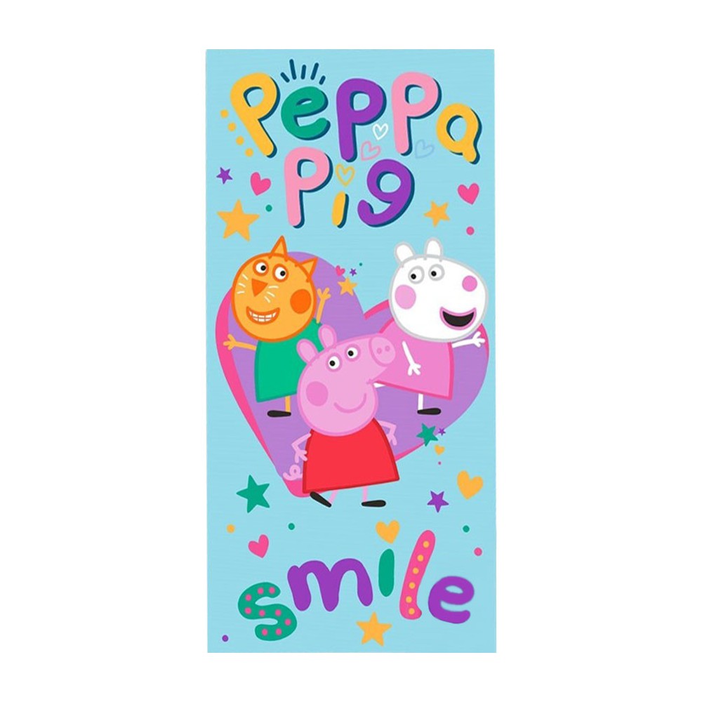 Peppa Pig Smile bath towel, beach towel 70x140cm