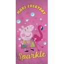 Peppa Pig Sparkle bath towel, beach towel 70x140cm