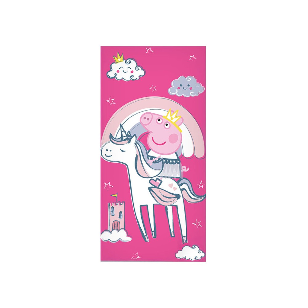 Peppa Pig Unicorn bath towel, beach towel 70x140cm