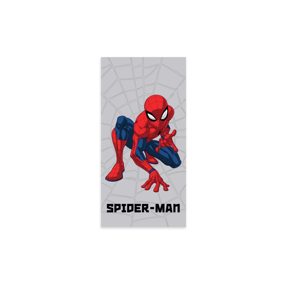 Spiderman Grey Web bath towel, beach towel 60x120cm