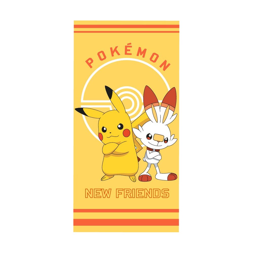 Pokémon New Friends bath towel, beach towel 70x140cm