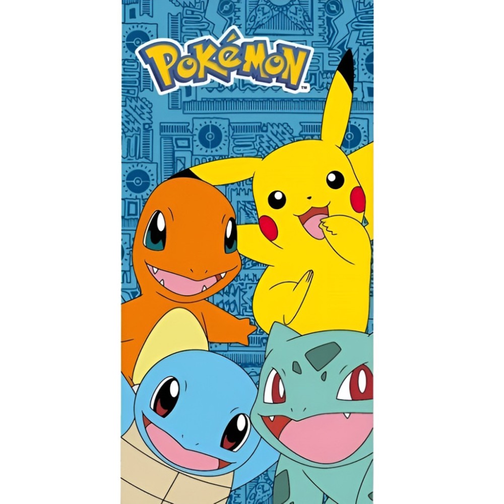 Pokémon Original bath towel, beach towel 70x140cm