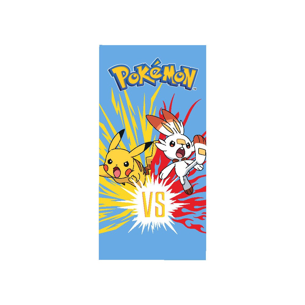 Pokémon Scorbunny bath towel, beach towel 70x140cm