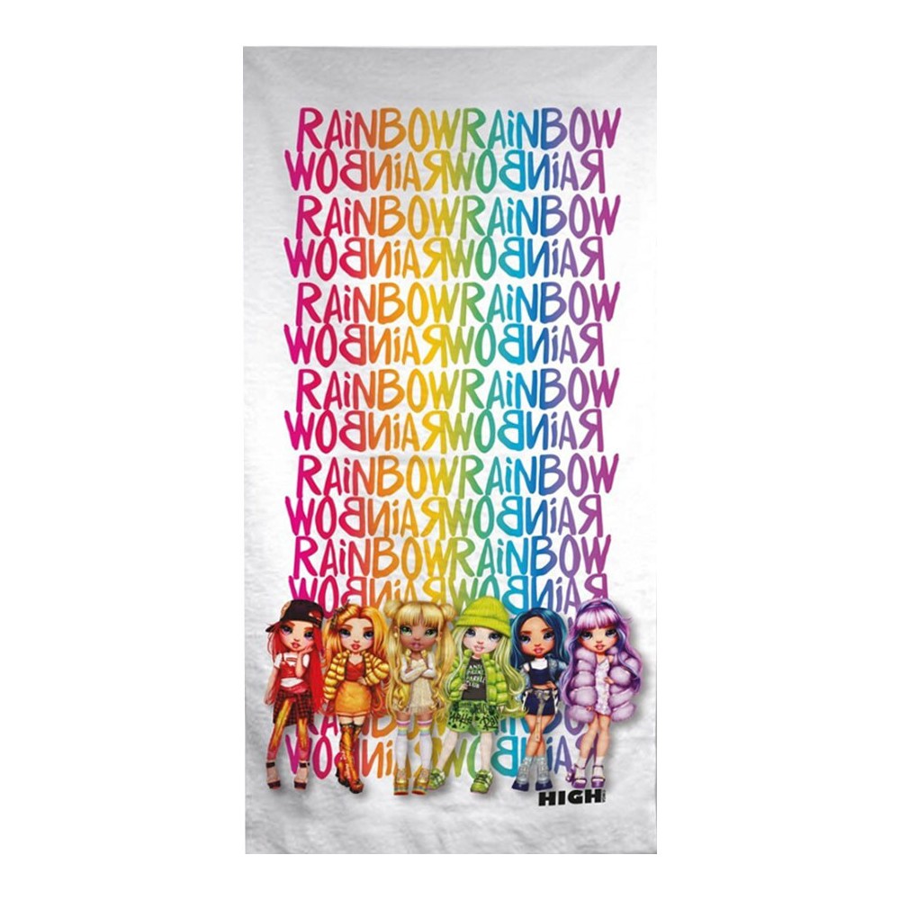 Rainbow High bath towel, beach towel 70x140cm (Fast Dry)