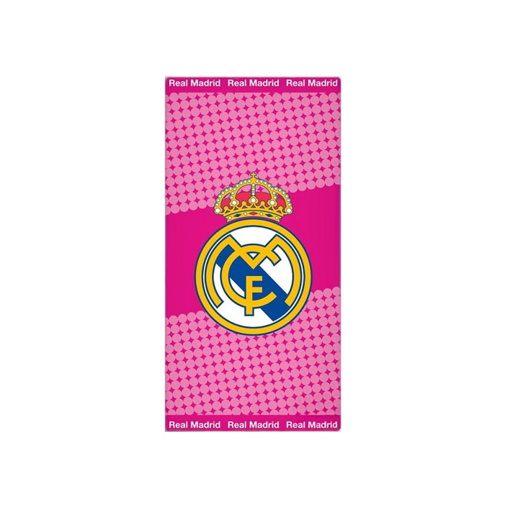 Real Madrid Pink bath towel, beach towel 70x140cm