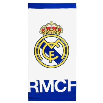 Real Madrid White beach towel 70x140cm (Fast Dry)