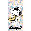 Snoopy Guitar bath towel, beach towel 70x140cm (Fast Dry)