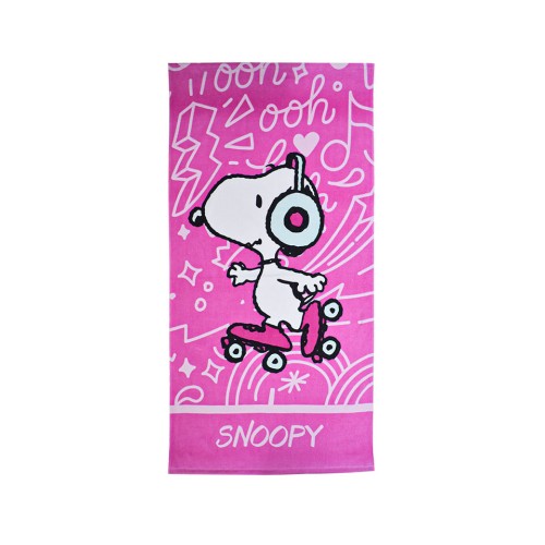 Snoopy Skate bath towel, beach towel 70x140cm