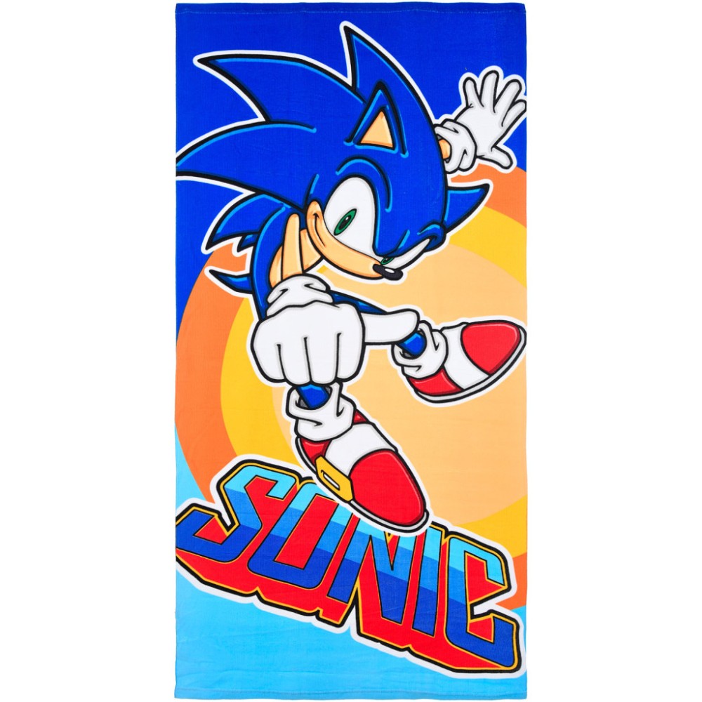 Sonic the Hedgehog Rush bath towel, beach towel 70x140cm (Fast Dry)