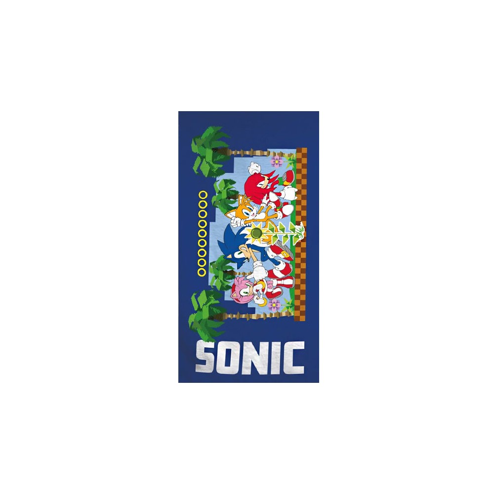 Sonic the Hedgehog Sonic the Hedgehog Bath Towel, Beach Towel 70x140cm (Fast Dry)