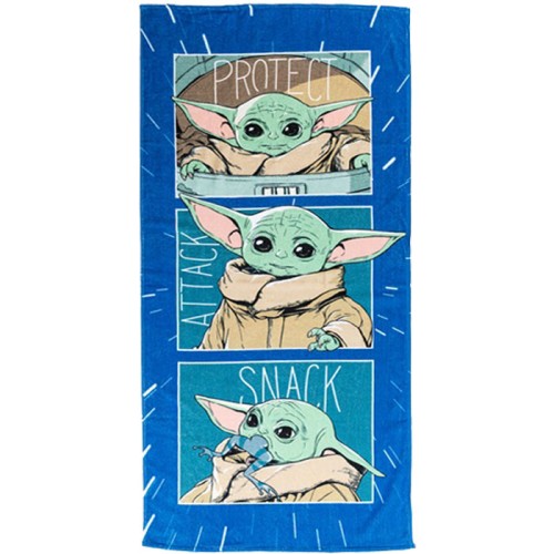 Star Wars Grogu bath towel, beach towel 70x140cm