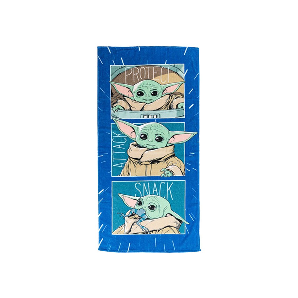 Star Wars Grogu bath towel, beach towel 70x140cm