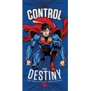 Superman Control bath towel, beach towel 70x140cm (Fast Dry)