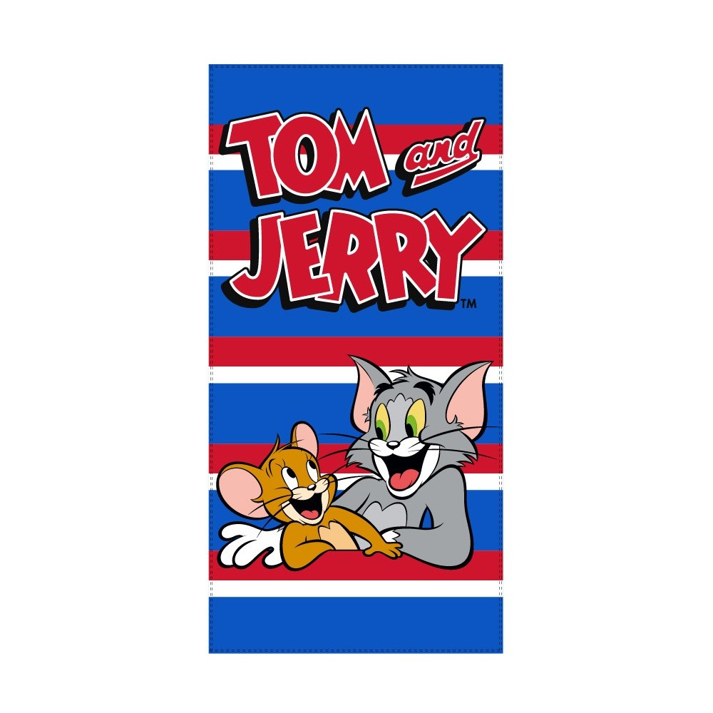 Tom and Jerry bath towel, beach towel 70*140cm (Fast Dry)