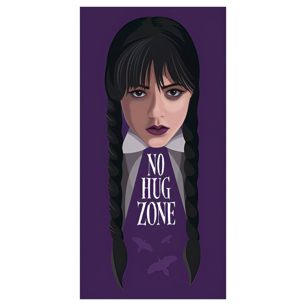 Wednesday No Hug bath towel, beach towel 70x140cm