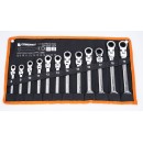 KLUCZE PŁASKO OCZKOWE Z GRZECHOTKĄ ŁAMANE 8-19 12E PM-KPLO-12TP