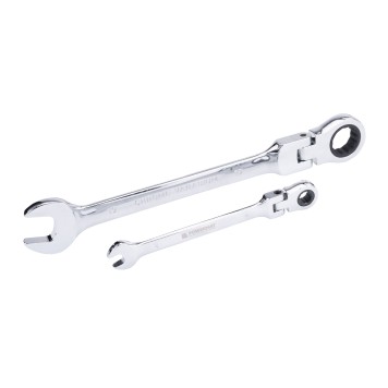 KLUCZE PŁASKO OCZKOWE Z GRZECHOTKĄ ŁAMANE 8-19 12E PM-KPLO-12TP