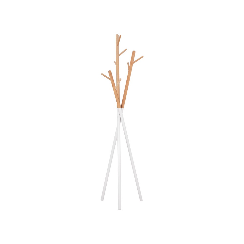 Porte manteau métal bois blanc 49x51x187 cm
Porte manteau métal bois blanc 49x51x187 cm