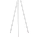 Porte manteau métal bois blanc 49x51x187 cm
