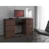 BIURKO KOMPUTEROWE A-11 135 cm 6 SZUFLAD WENGE