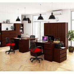 BIURKO KOMPUTEROWE A-11 135 cm 6 SZUFLAD WENGE