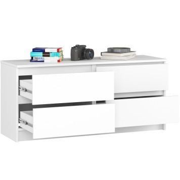 Buffet Commode LISU 4 Tiroirs 120X55X40CM