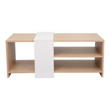 Coffee table Cozeto pakoworld in natural-white color 100x53x41.5cm