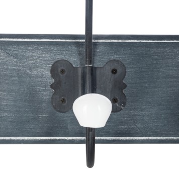 Porte manteau patère noir antique 19,5x9x60,5 cm
