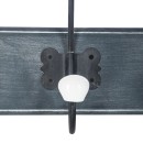 Porte manteau patère noir antique 19,5x9x60,5 cm
