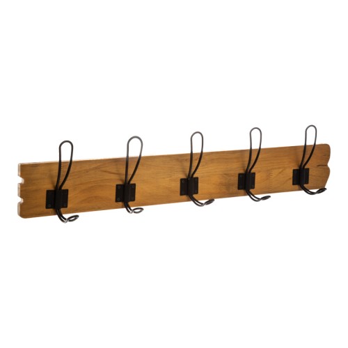 Porte manteau patère bois 63,6x9,5x14 cm
