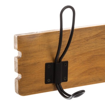 Porte manteau patère bois 63,6x9,5x14 cm
