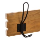 Porte manteau patère bois 63,6x9,5x14 cm
