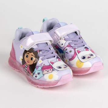 Gabby's Dollhouse Lilac Meow LED flashing, light-up street shoes 24-31
