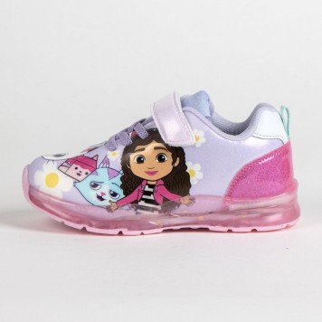 Gabby's Dollhouse Lilac Meow LED flashing, light-up street shoes 24-31