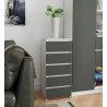 KOMODA CL5 BIAŁA / SZARA