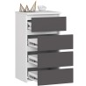 KOMODA CL4 PK BIAŁA / SZARA