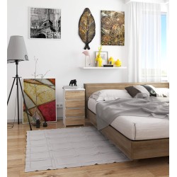 KOMODA CL4 PK BIAŁA / DĄB SONOMA