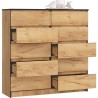 KOMODA K120 10SZ CLP DĄB CRAFT