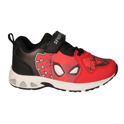 Spiderman Red Vibe LED flashing, light-up street shoes 25-32
